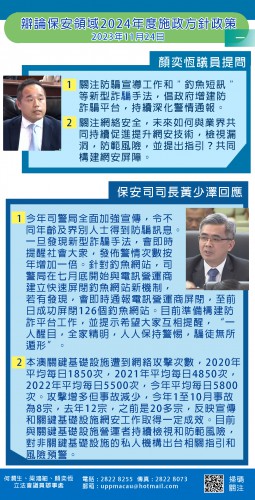 2023.11.24辯論保安領域2024年度施政方針政策-顏奕恆提問(一)